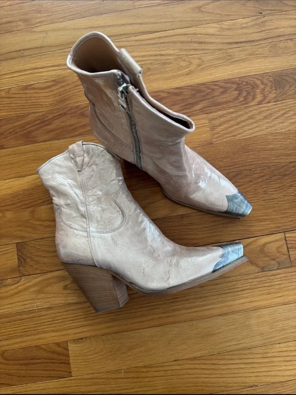 New Free People Brayden Western Boot/Champagne size 41